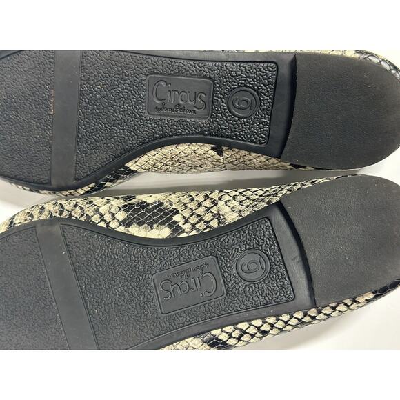 Circus by Sam Edelman Colleen Snake Print Skimmer Ballet Flats Size 6 EUC - Picture 13 of 14